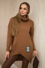 Turtleneck sweater chocolate