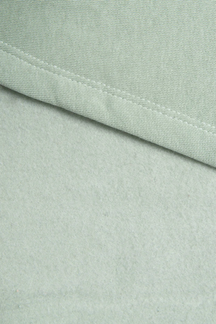 Hooded sweatshirt with patches dark mint