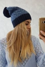 Bibiana Fleecemütze K264 navy blau+Jeans