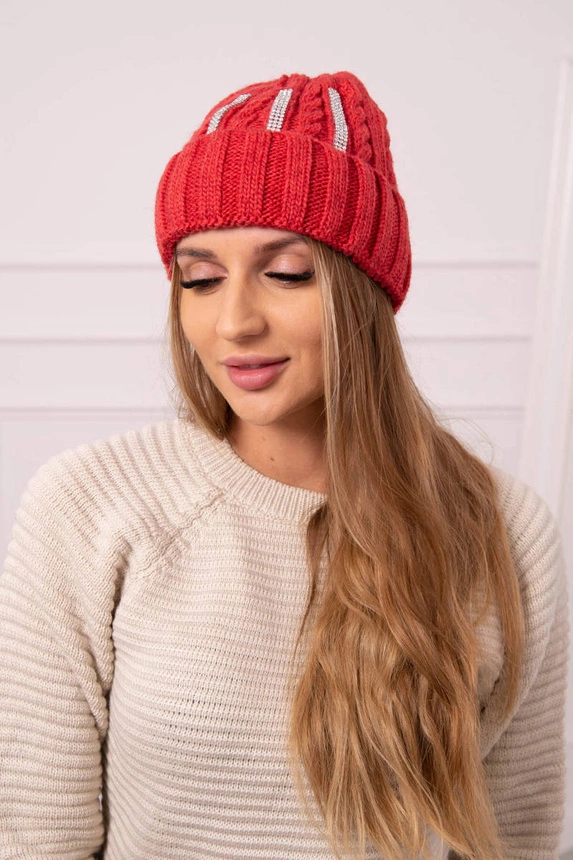 Women's cap Selena K384 red