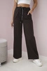 Punto pants with wide legs brown