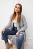 Pullover mit Bubble Sleeves grau