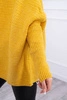 Hooded sweater with batwing sleeve