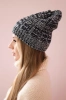 Cap with fleece Melisa K241 gray+black