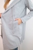 Cape with a loose hood gray
