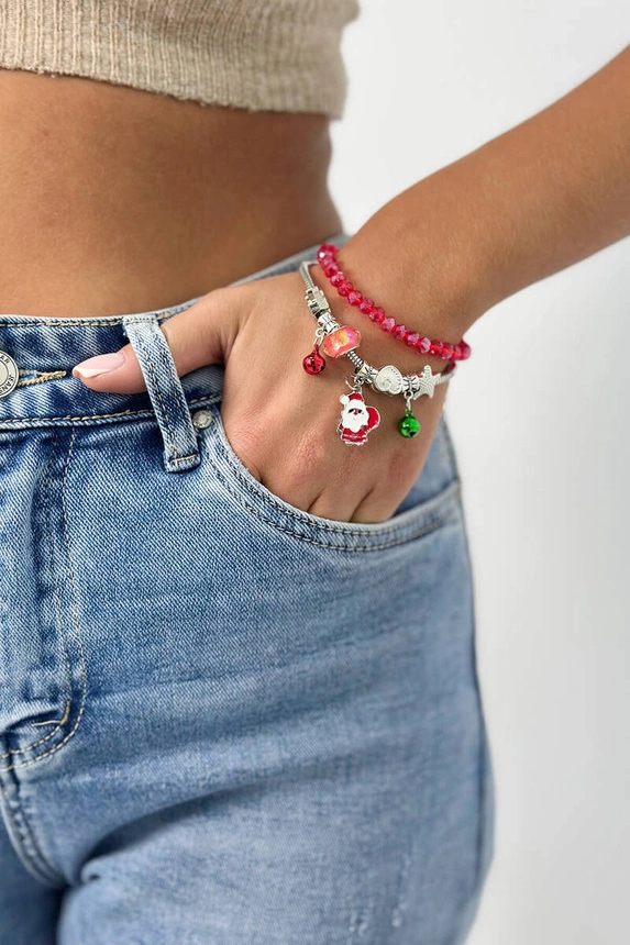 Christmas Bracelet SL433-78 Santa Claus with a sack