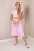 Dress with frills light pink