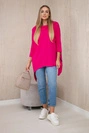 Sweatshirt with a bicycle print fuchsia