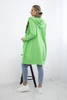 Hooded dress with a hood light green