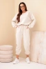 Set sweatshirt + pants buttery fabric beige