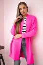 Sweater with batwing sleeve pink neon