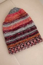 Hat with fleece Krystyna K207 red+black