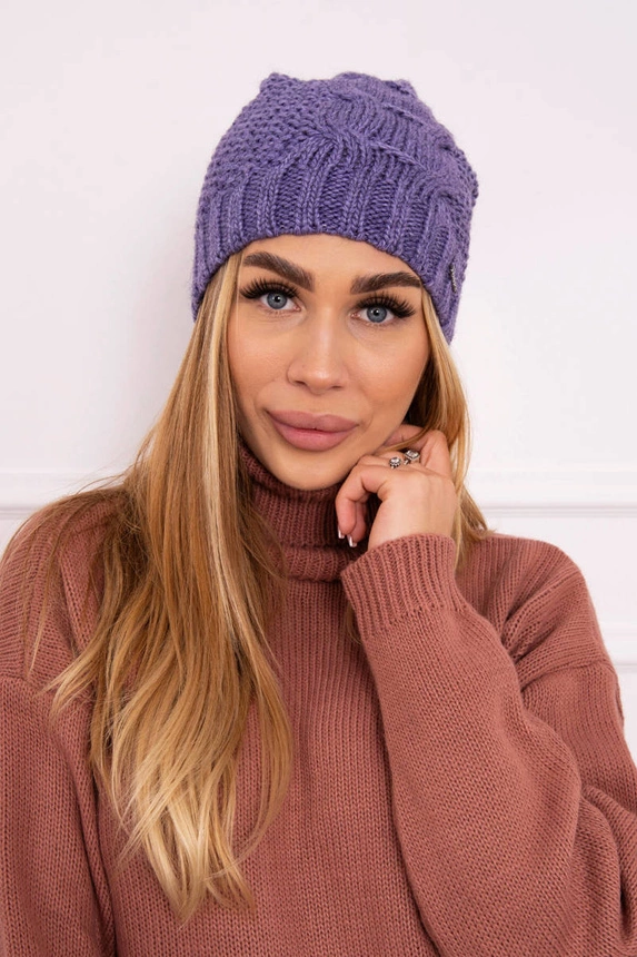 Cap with fleece Karolina K243 purple