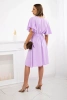 Dress with a plunging neckline light purple