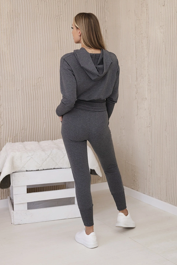 Set with wide cuffs graphite