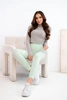 Women's high-waisted leggings with an elastic waistband mint