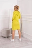 Dress with a hood and pockets kiwi