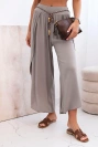 Damenhose aus Viskose mit Beinschlitz fango