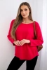 Crew neck sweater fuchsia