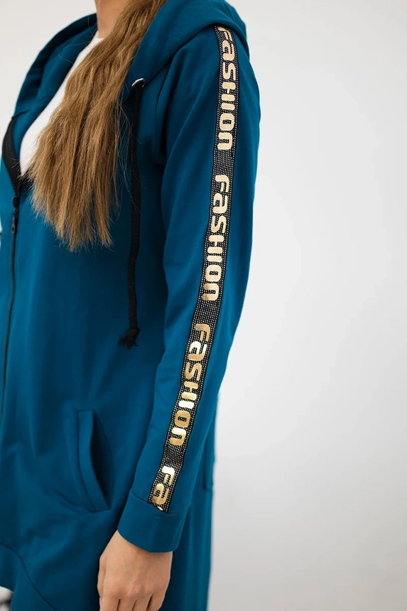 Sweatshirt with zip at the back maritime