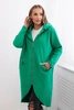 Long insulated sweatshirt green