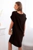 Dress with pockets brown