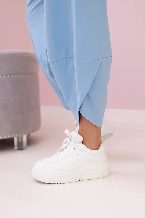 Cotton sweatshirt pants set blue