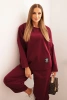 Set new punto sweatshirt + pants plum