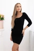 Dress with a neckline for naps black