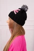 Cap with a pompom Elizabeth K386 black