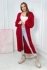 Sweater long cardigan red