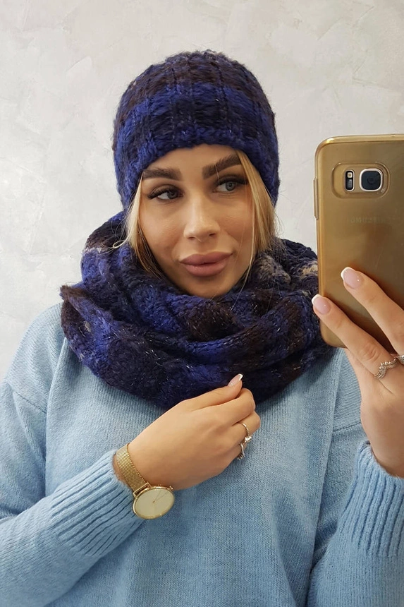 Dámská souprava Zuzanna K257 cornflower+black