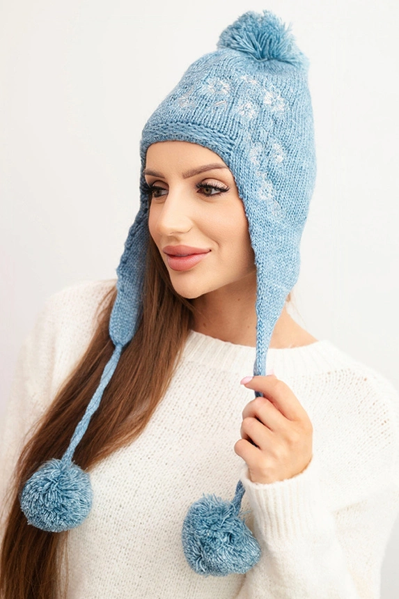 Dámská ušanka Emma K343 denim