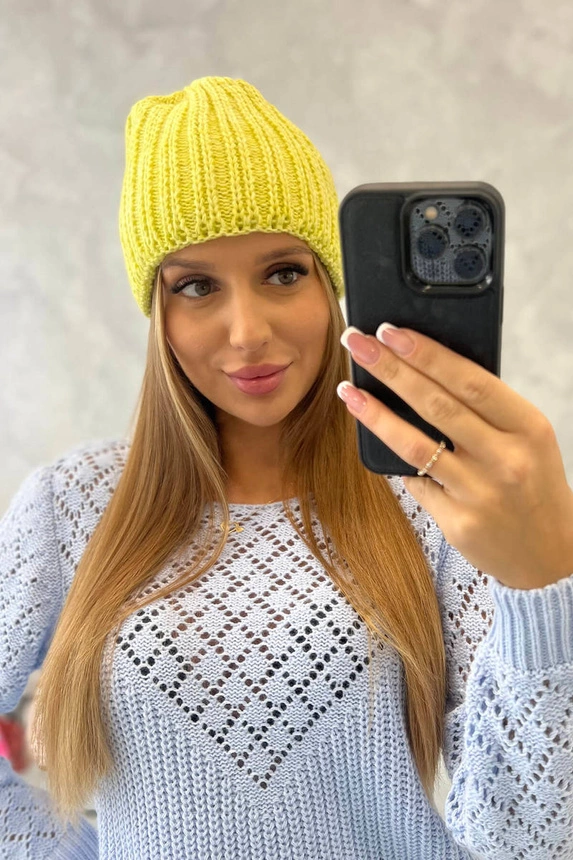 Women's cap Rebeka K345 yellow