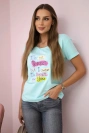 Blúzka s potlačou Perfect mäta