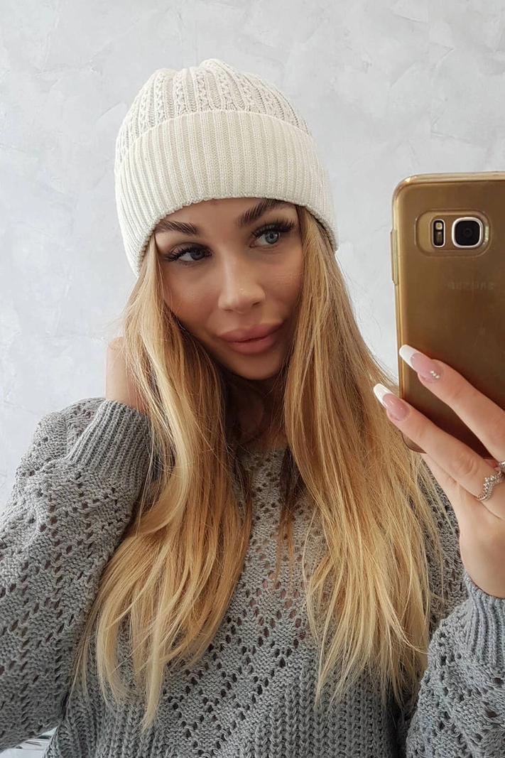 Plona kepurė Veronica K249 ecru