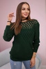 Openwork sweater green