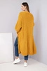 Sweater long cardigan mustard