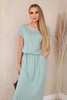 Viscose dress with pockets dark mint