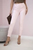 Colorful jeans with bow powdered pink