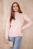 Sweater high neck dark powdered pink