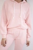 Sweatshirt set with a hood powdered pink 