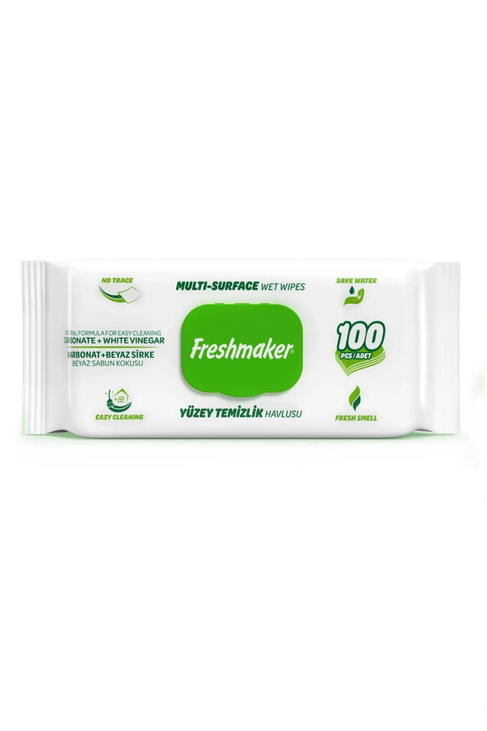 Cleaning wet wipes for surfaces - Green