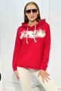 Sweatshirt mit Voyage-Aufschrift rot