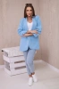 Elegant jacket with lapels blue