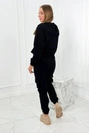 Set 3 in 1 sweatshirt + top + pants black