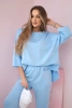 Set Sweatshirt + Hose butterweicher Stoff  blau