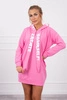 Dress with hood Oversize light pink