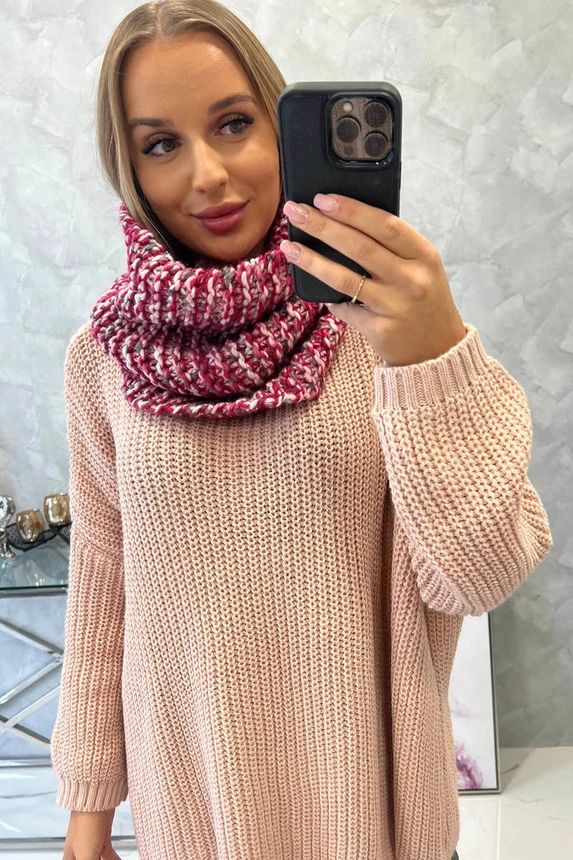 KN16 Damen Snood fuchsia