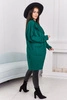 Cape with pockets dark green
